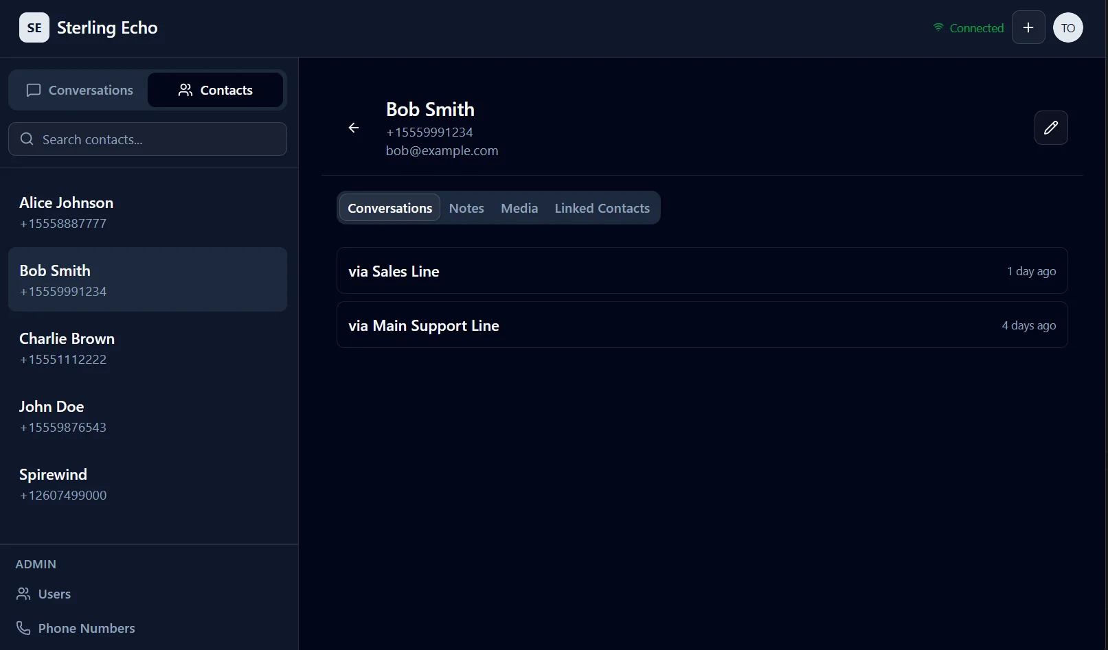 Sterling Echo Contact Management